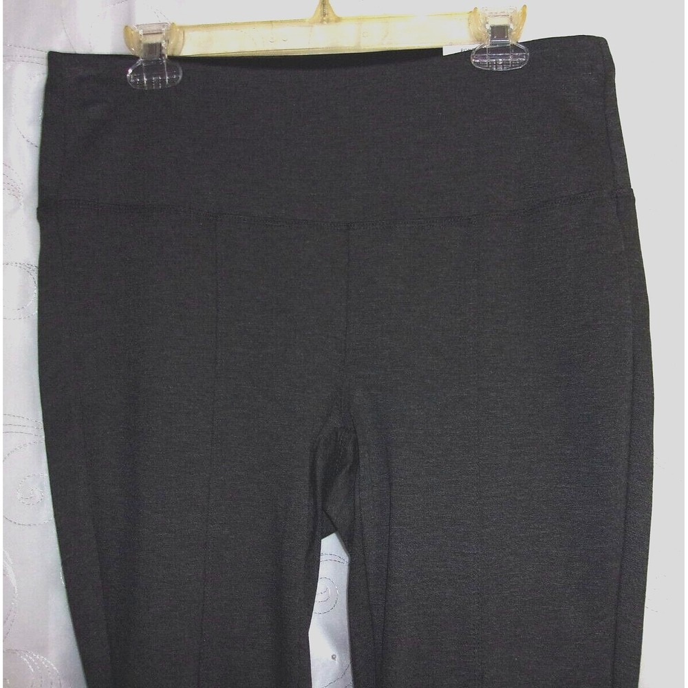 Style & Co Macy's Comfort Waist Charcoal Gray Women's Ponte Pencil Pant Plus 0X - Picture 3 of 6